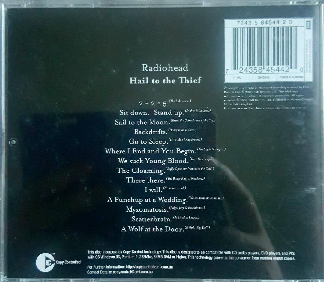 Radiohead - Hail To The Thief (Category: CDs & DVDs) located in Cebu City. Submitted by g_roshamboo (Listing ID 1071167717, Image 2). Description: cd*.