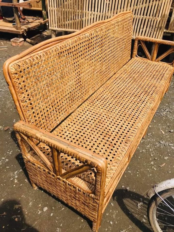 RATTAN SOFABED, Furniture & Home Living, Furniture, Sofas on Carousell