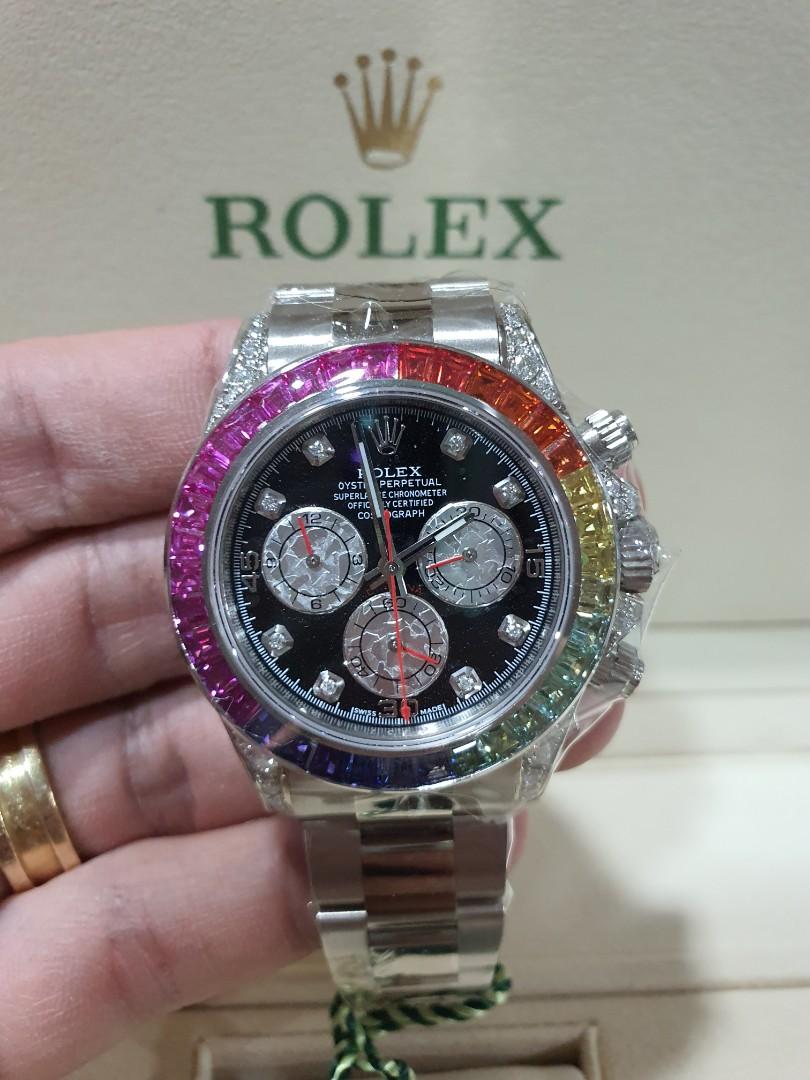 Rolex Daytona Rainbow Luxury Watches on Carousell