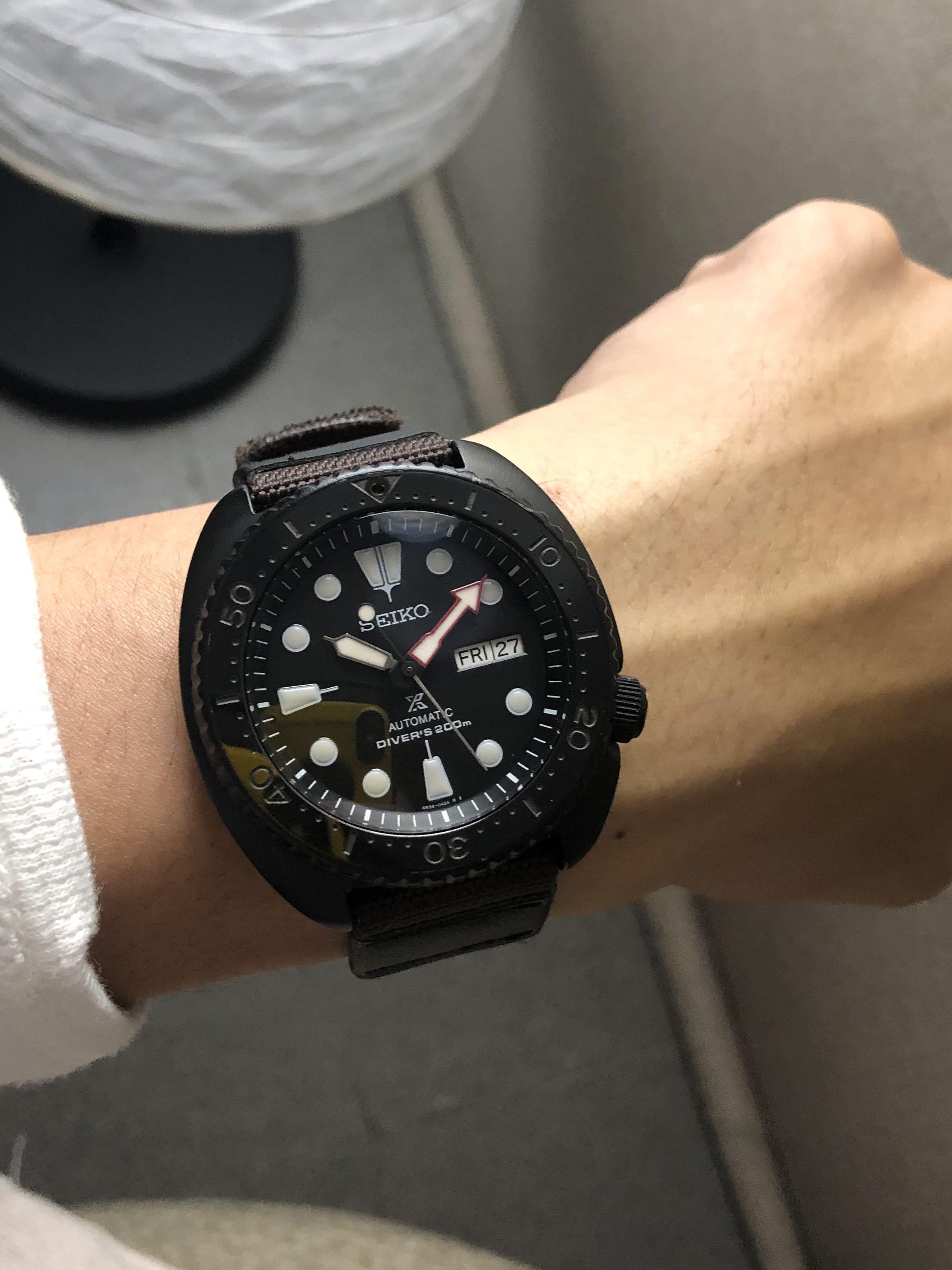 Seiko Prospex SRP 789 Turtle All Black Custom Mod PVD, Men's Fashion,  Watches & Accessories, Watches on Carousell