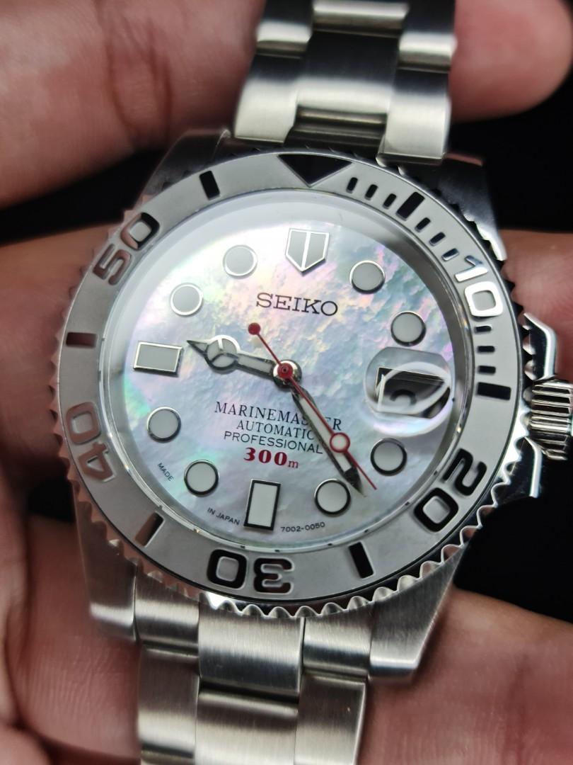 Seiko Seikolex Silver Yachtmaster Mother of Pearl Mod, Men's Fashion,  Watches & Accessories, Watches on Carousell