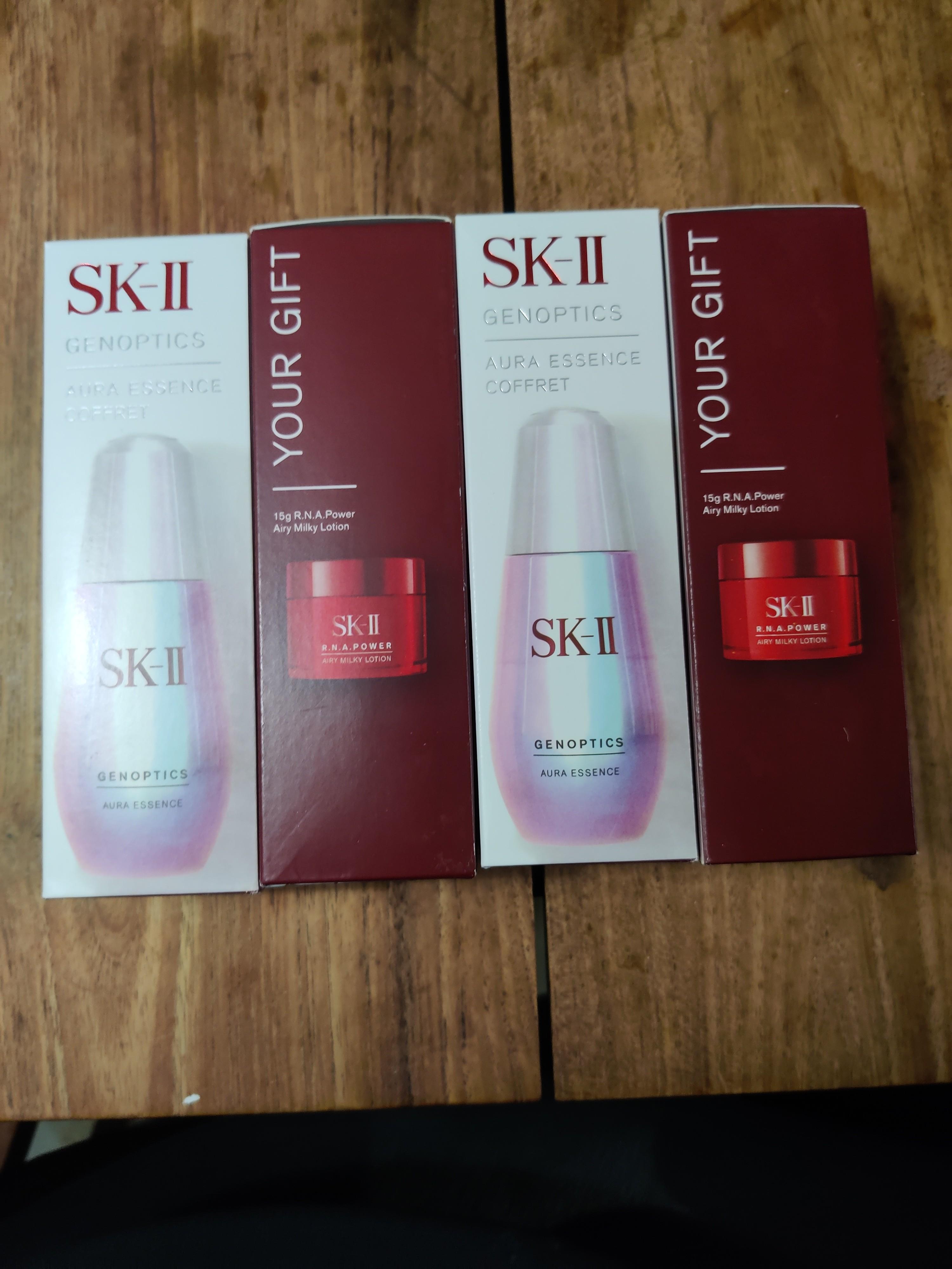 Sk Ii Genoptics Aura Essence Coffret Aura Essence 50ml 15g Rna Power Airy Milky Lotion Health Beauty Face Skin Care On Carousell Sk Ii Genoptics Aura Essence Coffret Aura Essence 50ml 15g Rna Power Airy Milky Lotion Health Beauty Face Skin Care On Carousell