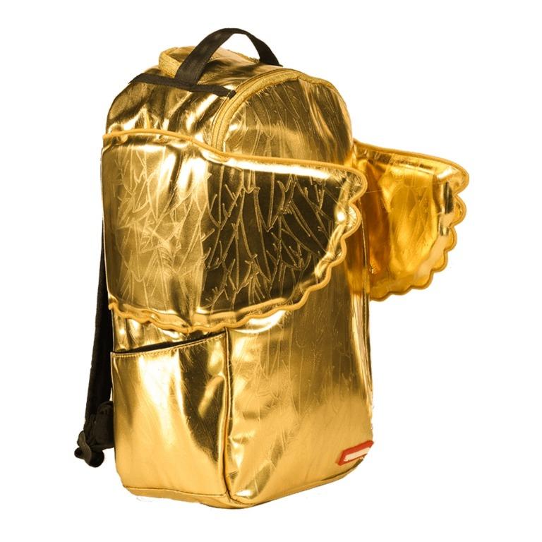 Sprayground Gold Wings King Midas Backpack. Unisex Bag. Laptop Bag. Mens Womens. Carry on Luggage Hand Carry Baggage. Men s Fashion Bags Backpacks on Carousell