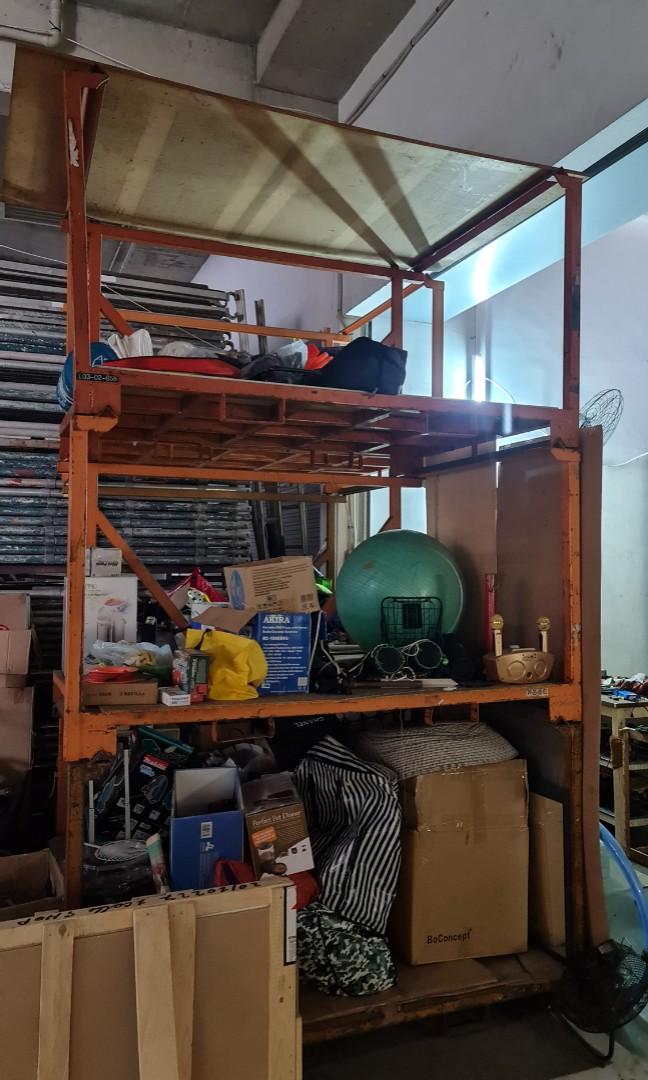 Stackable racking (Category: Everything Else) located in Singapore. Submitted by bond2121 (Listing ID 1071110334, Image 1). Description: 6 piece used stackable rack L200 x D125 x H100cm @ $150 each.