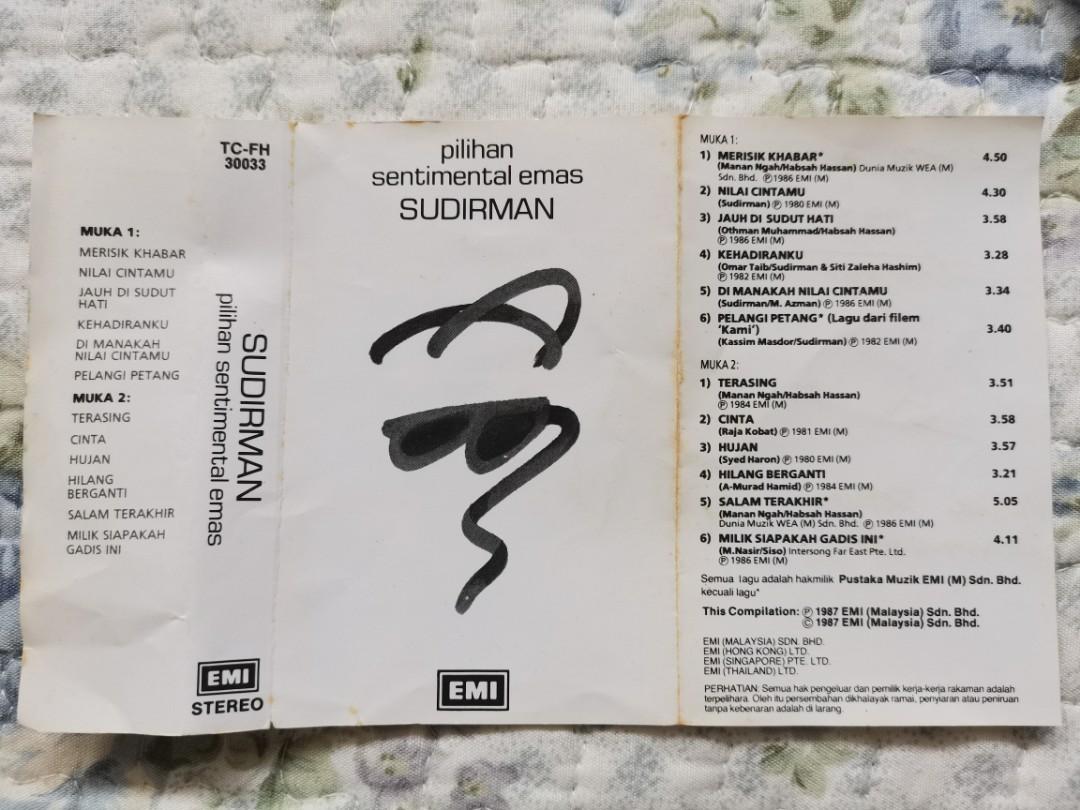 Sudirman Pilihan Sentimental Emas 1987 Music Media Cd S Dvd S Other Media On Carousell