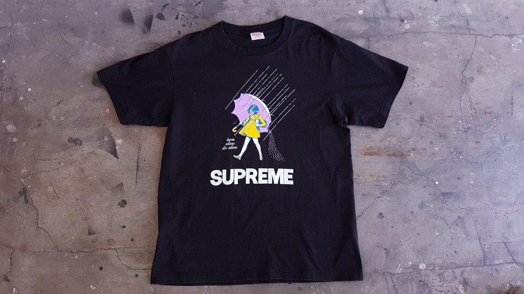 Supreme born alone die alone clearance tee