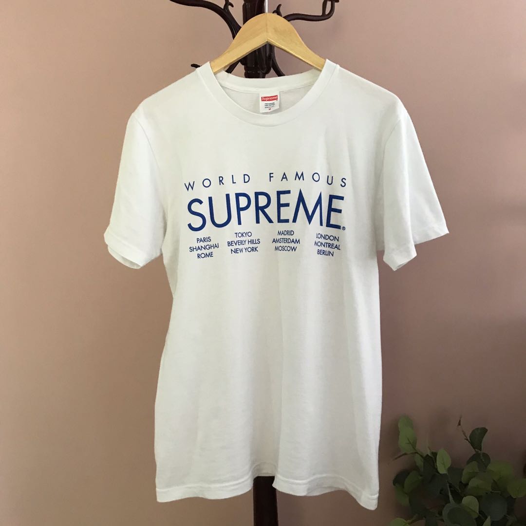 SUPREME WORLD FAMOUS SS15, Men's Fashion, Tops & Sets, Tshirts ...