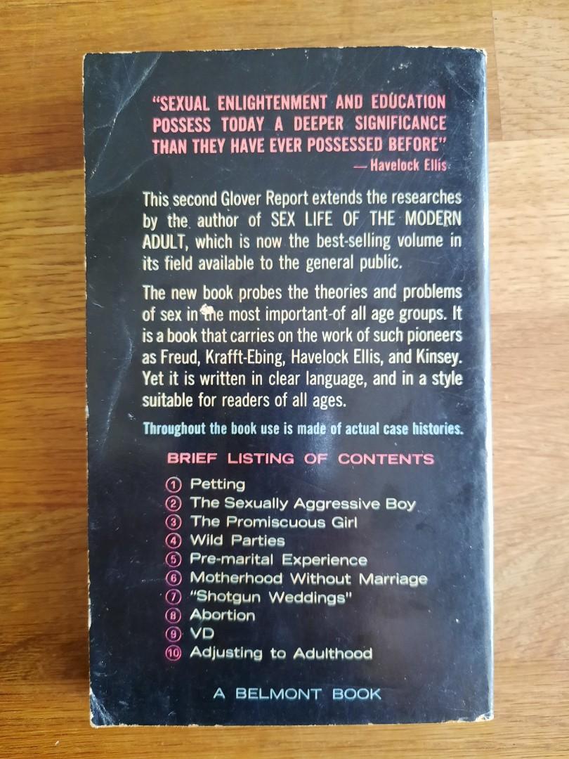 Sex Life of the Modern Teen-Ager Paperback – January 1, 1961 by Leland E.  Glover. Vintage Book, Hobbies & Toys, Books & Magazines, Storybooks on  Carousell