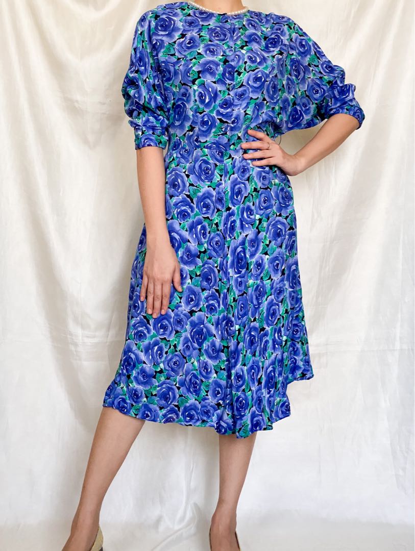 Julia Montes Vintage Print Classy dress/ 1960's inspired outfit