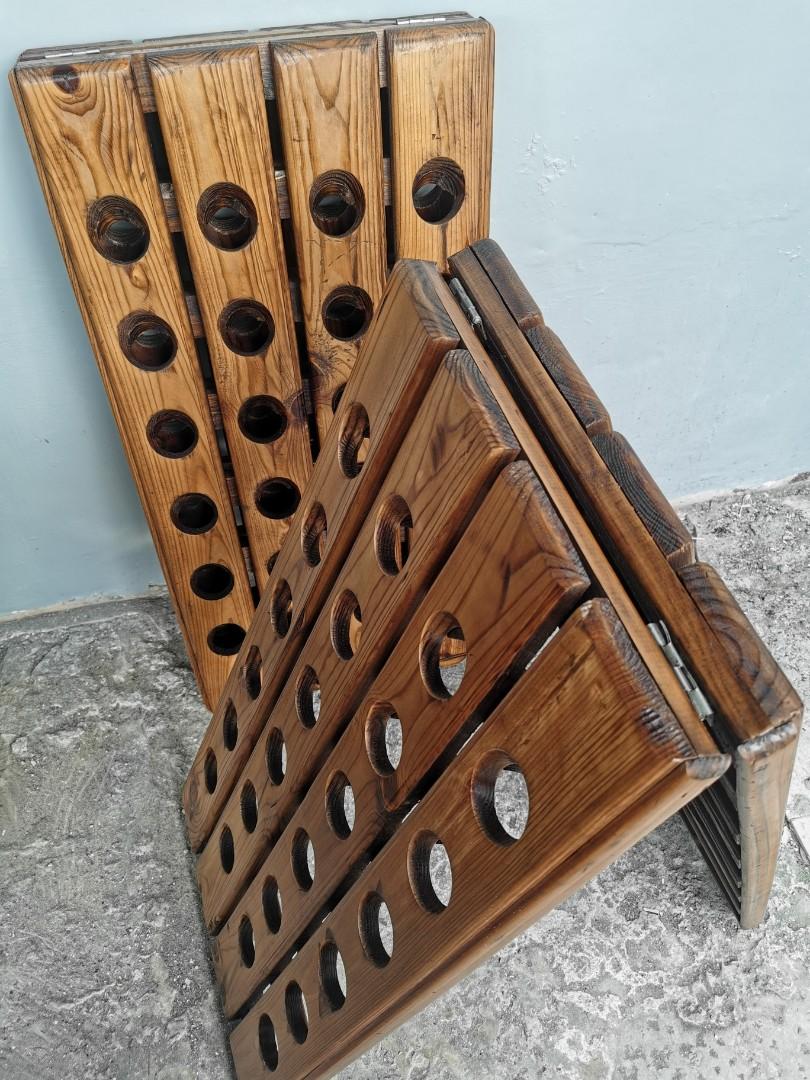 Vintage wine Riddling rack, Furniture & Home Living, Office Furniture ...