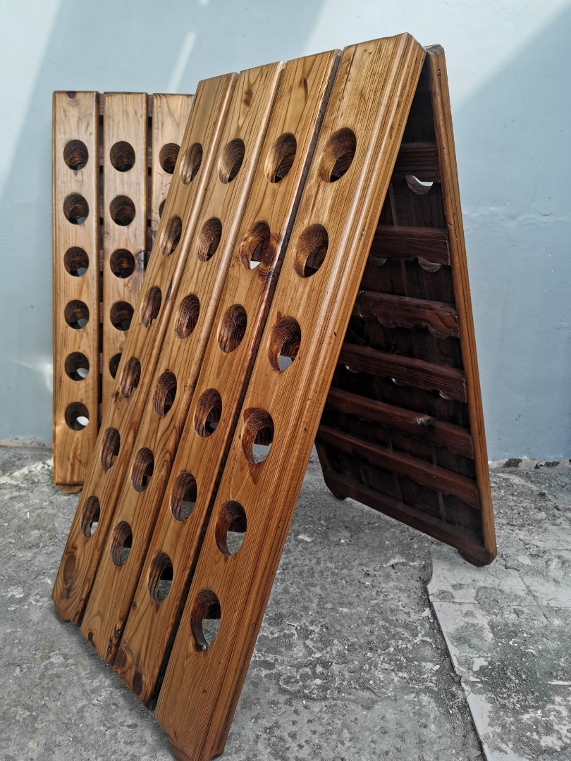 Vintage wine Riddling rack, Furniture & Home Living, Office Furniture ...