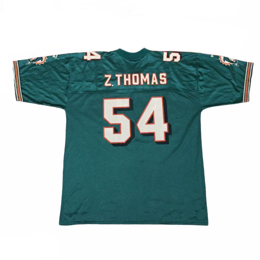 VINTAGE ZACH THOMAS MIAMI DOLPHINS NFL PUMA JERSEY Men s Fashion