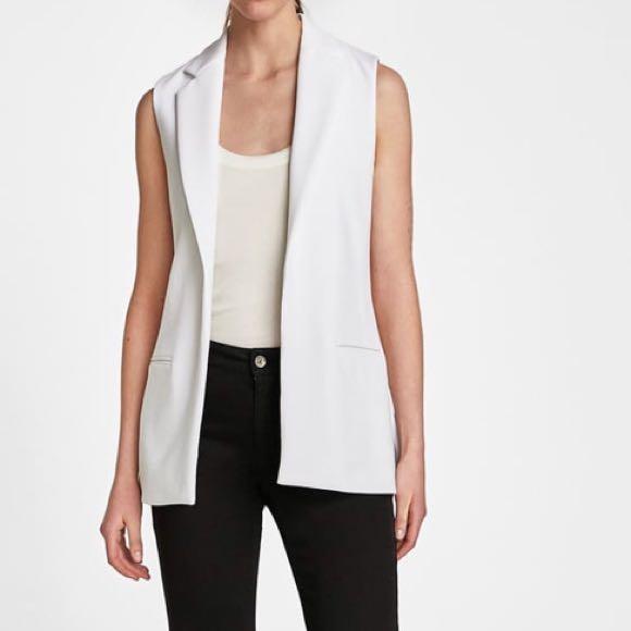ZARA White Vest, Women's Fashion, Tops ...