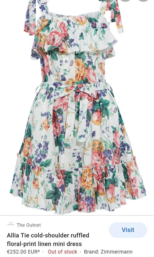 zimmermann cold shoulder dress