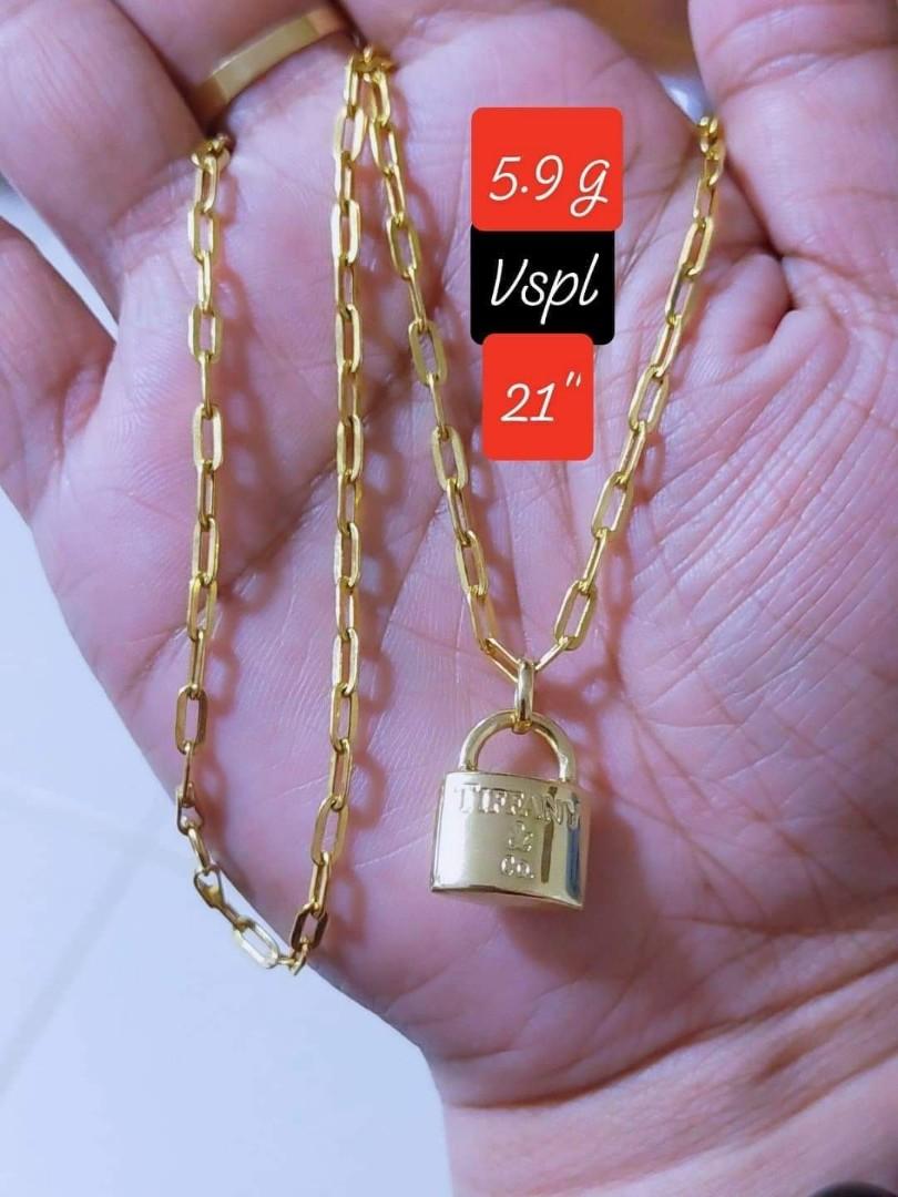 Tiffany & Co.Blue Enamel Keyhole Lock Mini Heart Pendant Silver 925 With  Pouch | eBay