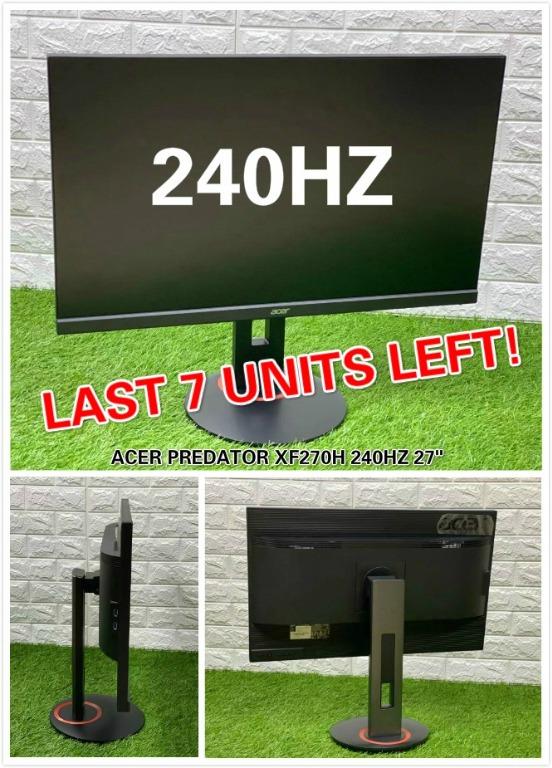 240hz Acer Predator Xf270h 27 Inch Full Hd Gaming Monitor Electronics Computer Parts Accessories On Carousell