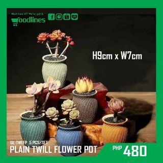 6pcs. Plain Ceramic Pots Succulent Pots Home & Living Indoor Outdor Garden Pots