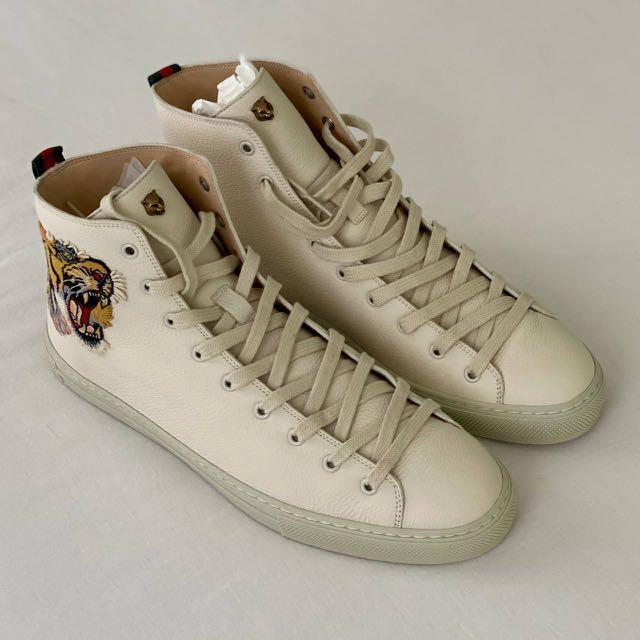 Gucci major high hotsell top leather sneakers