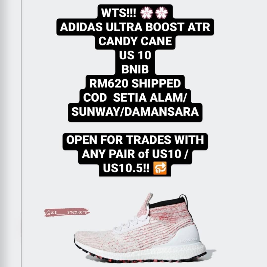 ADIDAS ULTRA BOOST ATR CANDY CANE Men s Fashion Footwear