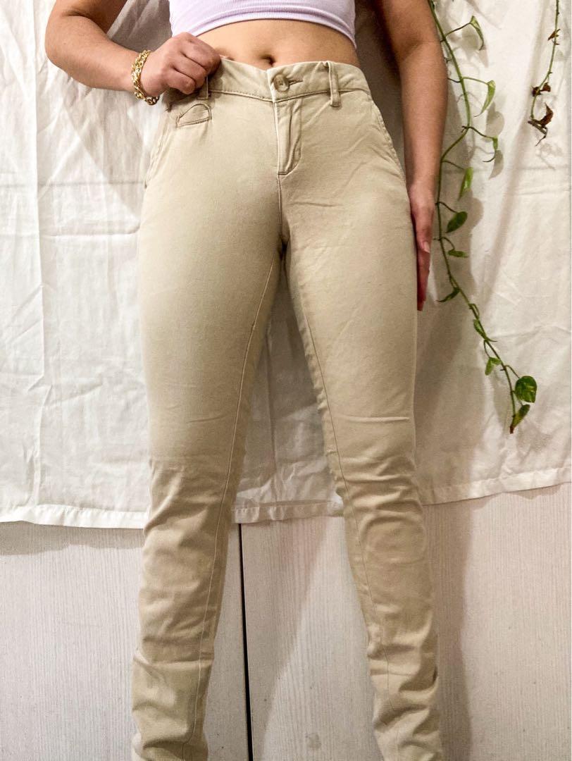 Aeropostale Womens Skinny Khaki Pants 