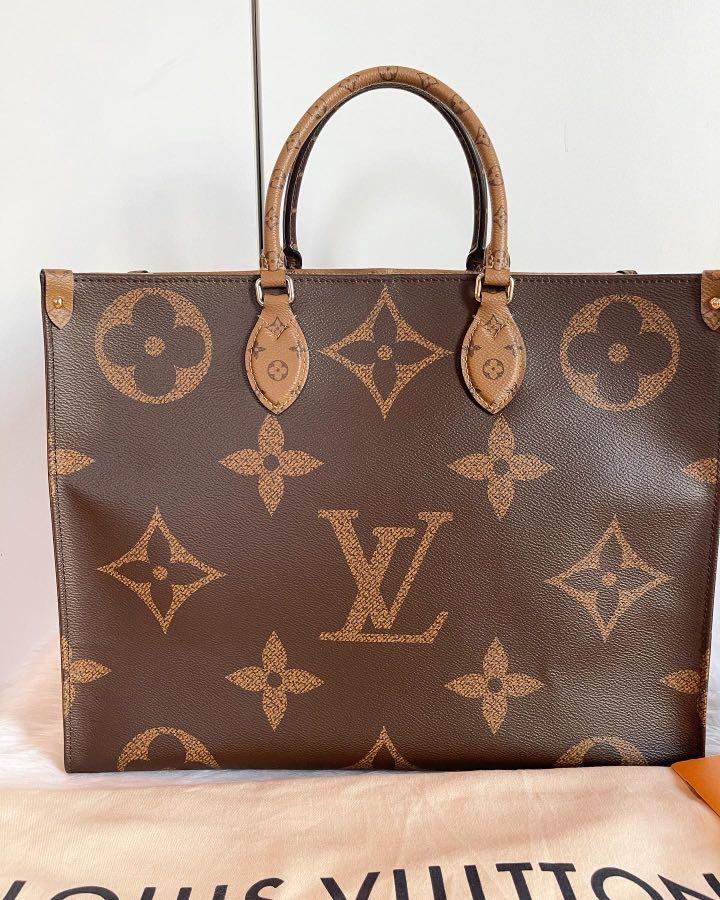 Authentic Louis Vuitton OTG MM in Reverse Monogram With Auth LV Twilly  Bundle, Luxury, Bags & Wallets on Carousell