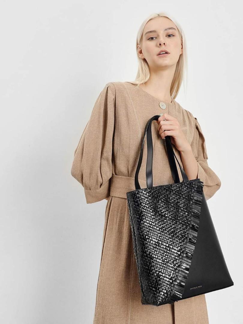 Charles and keith woven clearance bag
