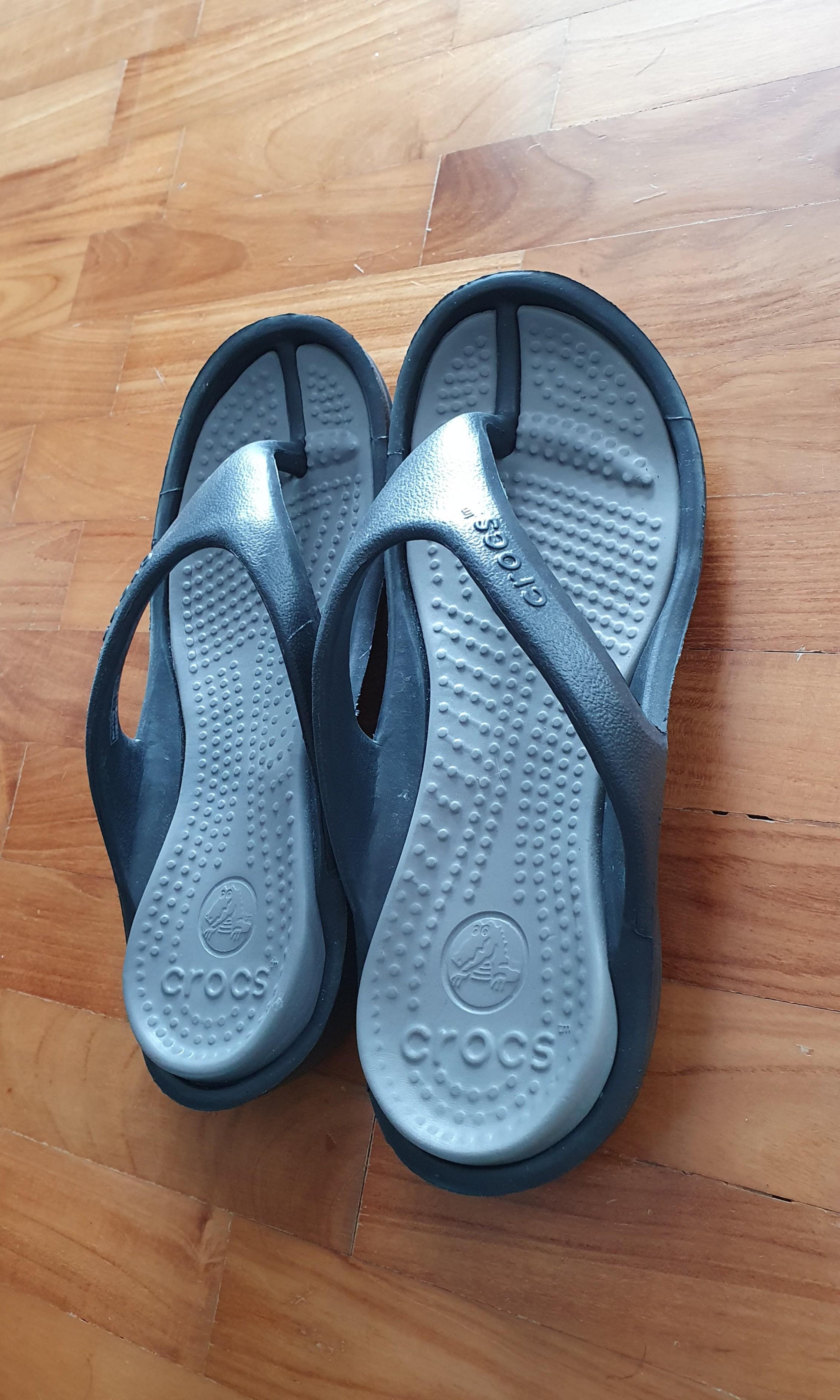 Crocs Athens II flip flops (male 8/female 10), worn only once, Men's  Fashion, Footwear, Flipflops and Slides on Carousell