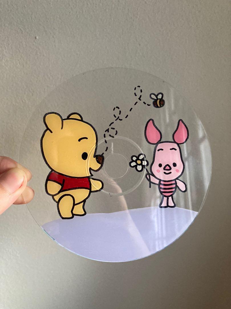 Custom Hand Painted Clear Cd Decor Hobbies Toys Stationery Craft Handmade Craft On Carousell