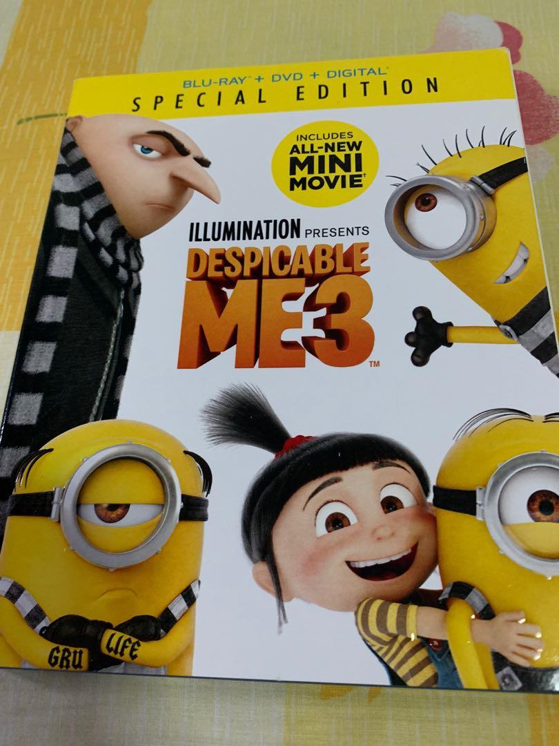 Despicable Me 3 Made In Usa Blu Ray Hobbies Toys Music Media Cds Dvds On Carousell
