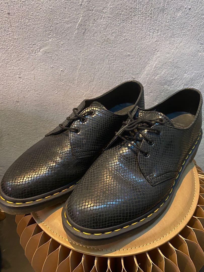 Dr Martens Snake Skin Texture 3 Eye Gibson Men s Fashion