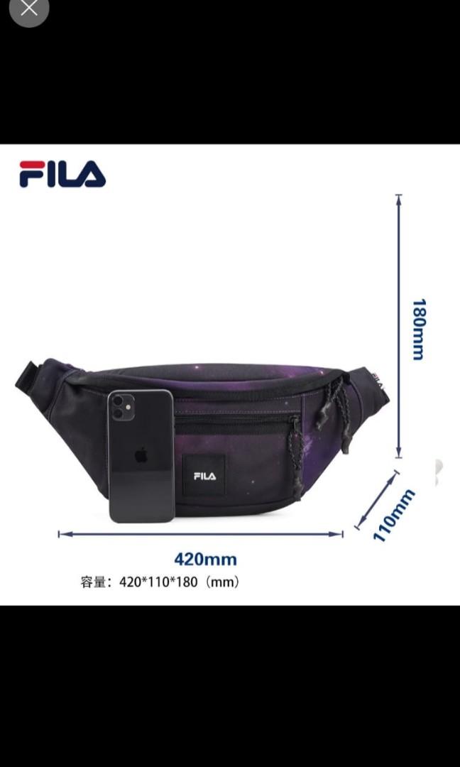 FILA Korea x BTS Voyager Hip Bag Black Luxury Bags Wallets on Carousell