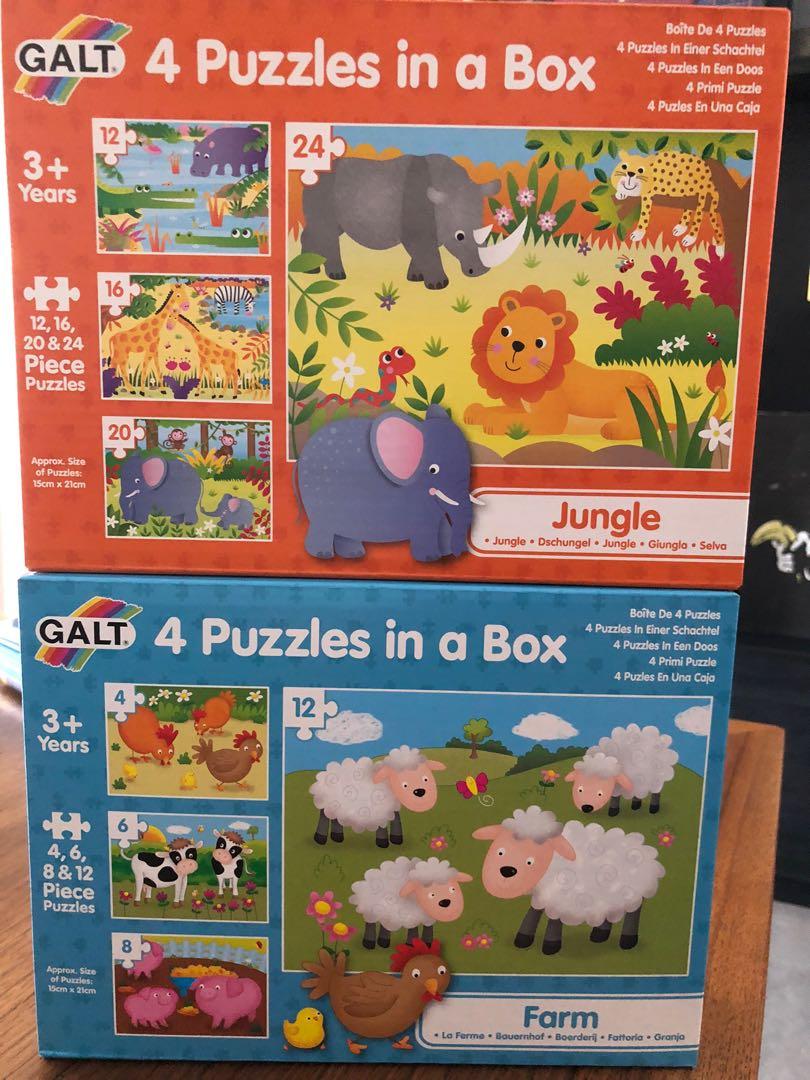 Four Puzzles in a Box 72 Piece Galt Toys Fairies