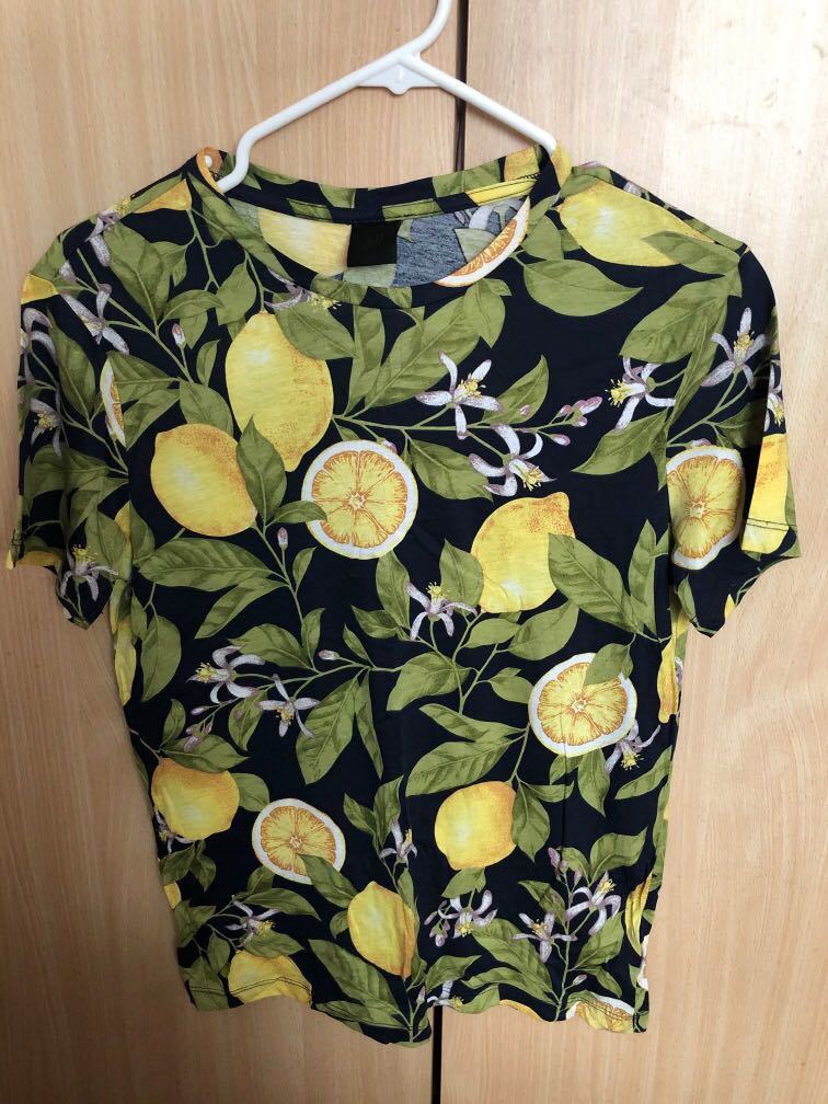 H&m lemon shirt online