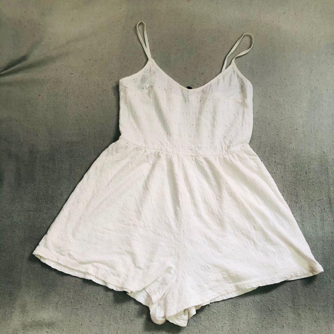 H&m hotsell white romper