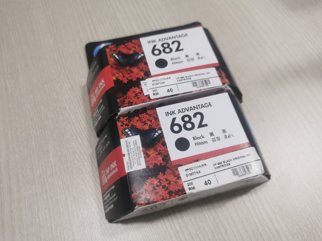 hp 682 black original ink cartridge