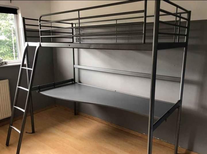 Ikea Svarta Loft bed with Desk