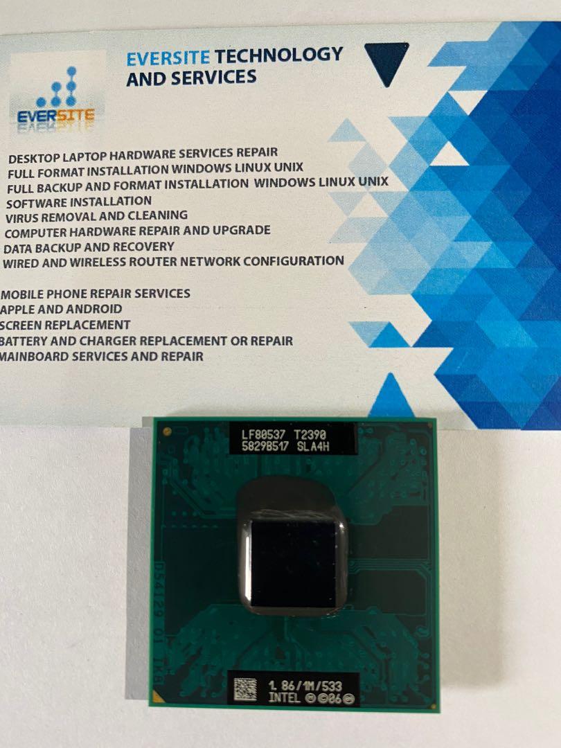 Intel® Celeron® Processor 540 (Category: Computer Parts) located in Kuala Lumpur. Submitted by eversite (Listing ID 1071363579, Image 2). Description: Laptop Processor Intel® Celeron® Processor 540 1M Cache, 1.86 GHz, 533 MHz FSB Performance Specifications 1 Cores 1 Threads Processor Base Frequency 1.86 GHz Bus Speed 533 MHz Sockets Supported PPGA478 Intel® 64 Yes Intel® Celeron® Processor 540 (1M Cache, 1.86 GHz, 533 MHz FSB) Come Join Me Trade 