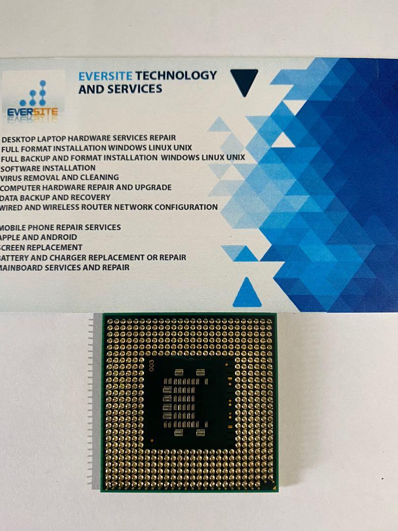 Intel® Celeron® Processor 540 (Category: Computer Parts) located in Kuala Lumpur. Submitted by eversite (Listing ID 1071363579, Image 3). Description: Laptop Processor Intel® Celeron® Processor 540 1M Cache, 1.86 GHz, 533 MHz FSB Performance Specifications 1 Cores 1 Threads Processor Base Frequency 1.86 GHz Bus Speed 533 MHz Sockets Supported PPGA478 Intel® 64 Yes Intel® Celeron® Processor 540 (1M Cache, 1.86 GHz, 533 MHz FSB) Come Join Me Trade 