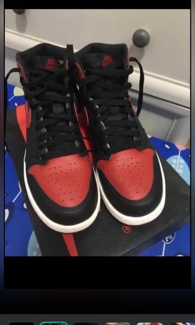 J1 BANNED (Category: Sneakers) located in San Juan City. Submitted by rvsouk (Listing ID 1071382430, Image 2). Description: Used twice Authentic J1 Banned 2016 Wid og box See pics for details 6y (24cm) Lady owned 9000 plus sf at buyers cost Via grab or lalamove within MM.