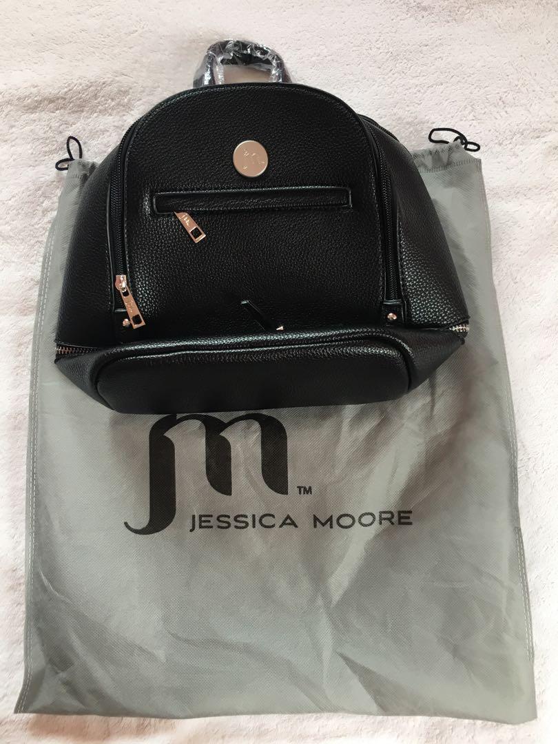 Jessica Moore, Bags, Jessica Moore Womens Beautiful Classic Black Mini  Backpack With Bag