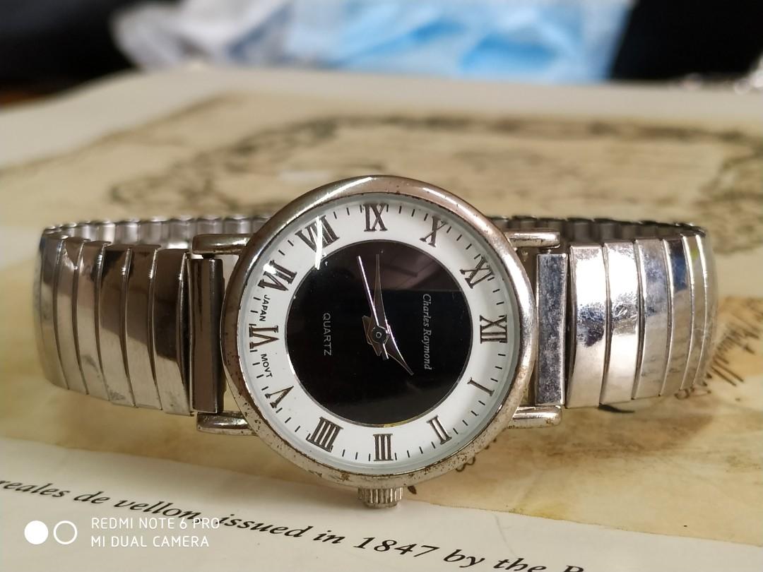 Charles raymond sales stainless steel watch