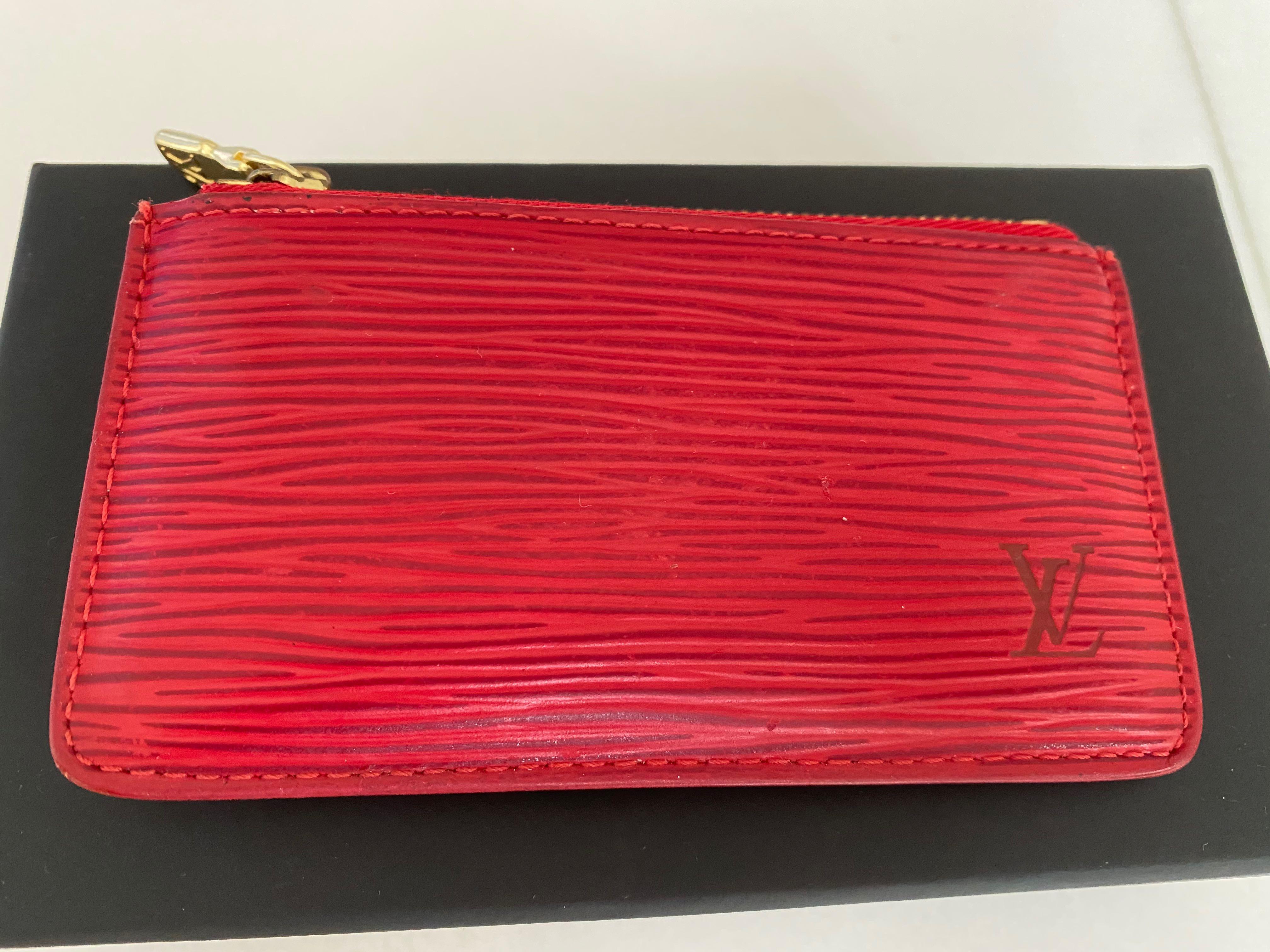 LV red cigarette pouch, Luxury, Bags & Wallets on Carousell