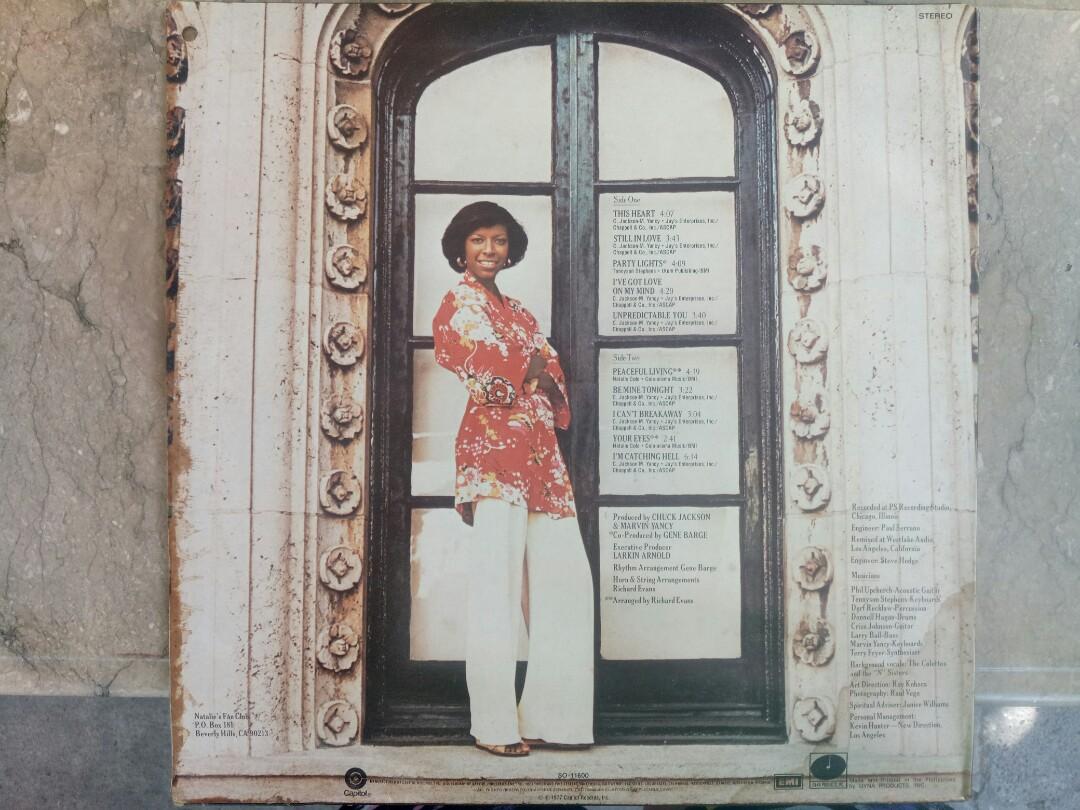 Natalie Cole LP Vinyl Plaka (Category: Vinyls) located in Manila. Submitted by kinganalog (Listing ID 1071321342, Image 2). Description: Natalie Cole LP Vinyl Unpredictable album, cover VG hole punch upper right, media VG+ to EX. Rare made in Philippines. Shipping nationwide, payment via Unionbank or Palawan. COD is okay at buyer's account and expense. Check out fb page Roots Analog..