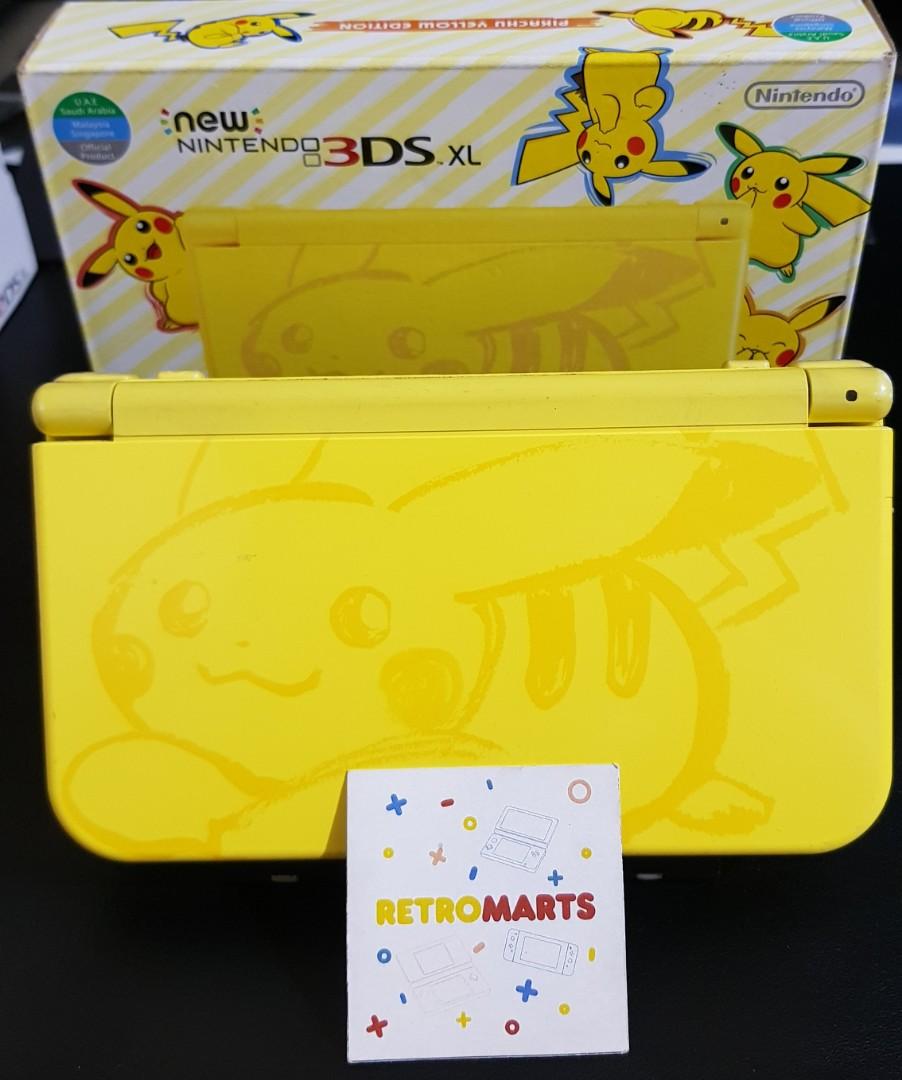 Nintendo New 3ds Xl Yellow Pikachu Edition Complete In Box Video Gaming Video Game Consoles Nintendo On Carousell