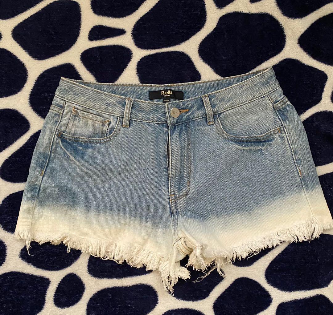 Ombre Denim Shorts