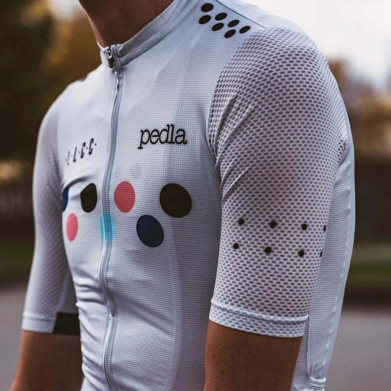 Pedla White Cycling Jersey Men s Fashion Activewear on Carousell