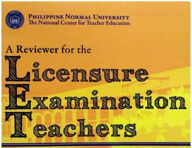 PNU L.E.T. REVIEWER (from Phil. Normal University)