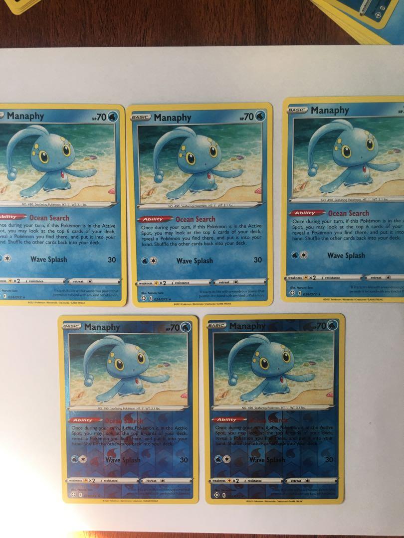 Pokemon Card - Manaphy rare and reverse holo set shining fates, Hobbies & Toys, Toys & Games on Carousell Pokemon Card - Manaphy rare and reverse holo set shining fates, Hobbies & Toys, Toys & Games on Carousell