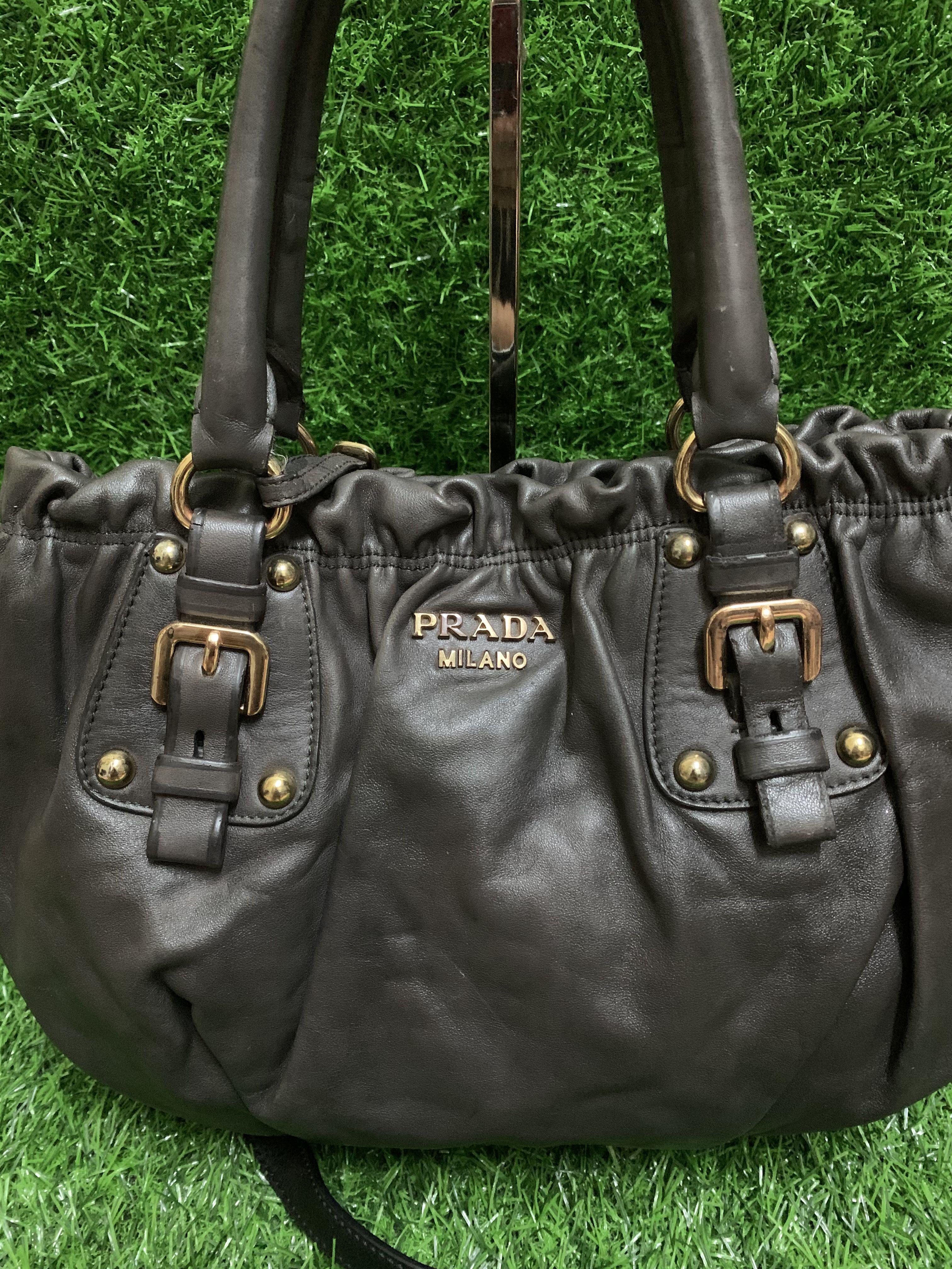 Prada genuine shop leather handbags
