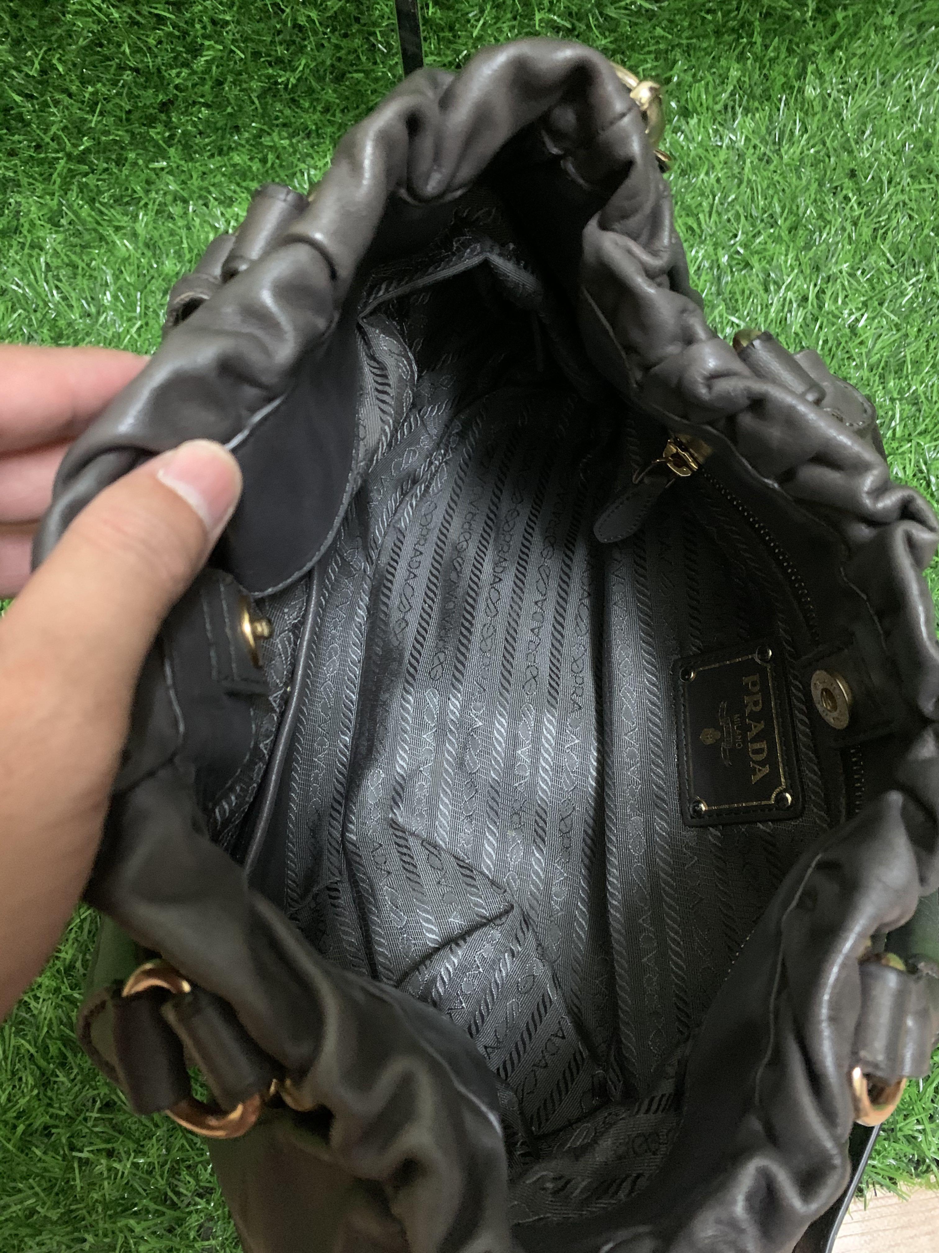 Prada Milano Made in Italy Genuine Leather Handbag Slingbag